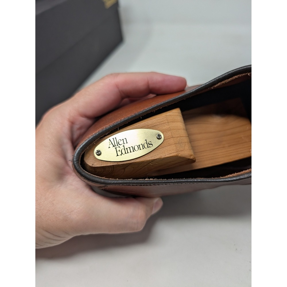 Allen Edmonds Fifth Avenue Brown Leather Cap Toe Oxford Shoes Mens 11 E 5737 - Picture 7 of 16